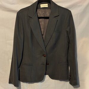 Anne Campbell Dark Green Vintage Wool Blazer for Women Union Made In USA